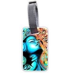 Color Detail Dream Fantasy Neon Psychedelic Teaser Luggage Tag (one Side) by Sarkoni