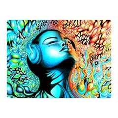 Color Detail Dream Fantasy Neon Psychedelic Teaser Two Sides Premium Plush Fleece Blanket (mini) by Sarkoni