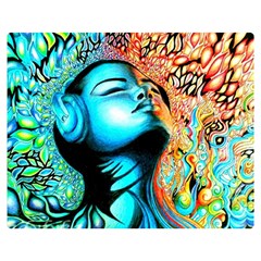 Color Detail Dream Fantasy Neon Psychedelic Teaser Two Sides Premium Plush Fleece Blanket (medium) by Sarkoni