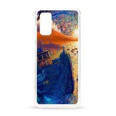 Digital Art Fantasy Impressionism Painting Ship Boat Psychedelic Peacock Mushroom Flamingos Hipwreck Samsung Galaxy S20 6 2 Inch Tpu Uv Case by Sarkoni