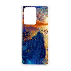 Digital Art Fantasy Impressionism Painting Ship Boat Psychedelic Peacock Mushroom Flamingos Hipwreck Samsung Galaxy S20 Ultra 6 9 Inch Tpu Uv Case by Sarkoni