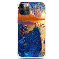 Digital Art Fantasy Impressionism Painting Ship Boat Psychedelic Peacock Mushroom Flamingos Hipwreck Iphone 12 Pro Max Tpu Uv Print Case by Sarkoni