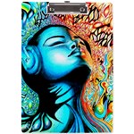 Color Detail Dream Fantasy Neon Psychedelic Teaser A4 Acrylic Clipboard Front