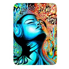 Color Detail Dream Fantasy Neon Psychedelic Teaser Rectangular Glass Fridge Magnet (4 Pack) by Sarkoni