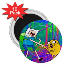 Jake And Finn Adventure Time Landscape Forest Saturation 2 25  Magnets (10 Pack)  by Sarkoni