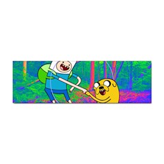 Jake And Finn Adventure Time Landscape Forest Saturation Sticker (bumper) by Sarkoni