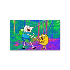 Jake And Finn Adventure Time Landscape Forest Saturation Sticker Rectangular (100 Pack) by Sarkoni