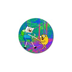 Jake And Finn Adventure Time Landscape Forest Saturation Golf Ball Marker (10 Pack) by Sarkoni