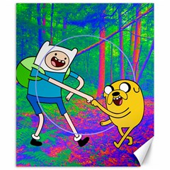 Jake And Finn Adventure Time Landscape Forest Saturation Canvas 8  X 10  by Sarkoni