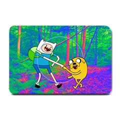 Jake And Finn Adventure Time Landscape Forest Saturation Small Doormat by Sarkoni