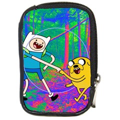 Jake And Finn Adventure Time Landscape Forest Saturation Compact Camera Leather Case by Sarkoni