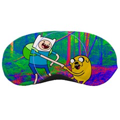 Jake And Finn Adventure Time Landscape Forest Saturation Sleep Mask by Sarkoni