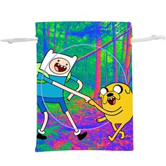 Jake And Finn Adventure Time Landscape Forest Saturation Lightweight Drawstring Pouch (xl) by Sarkoni