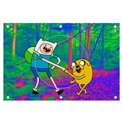 Jake And Finn Adventure Time Landscape Forest Saturation Banner And Sign 6  X 4  by Sarkoni