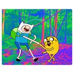 Jake And Finn Adventure Time Landscape Forest Saturation Premium Plush Fleece Blanket (Medium) 60 x50  Blanket Front