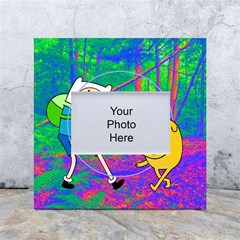 Jake And Finn Adventure Time Landscape Forest Saturation White Box Photo Frame 4  X 6  by Sarkoni