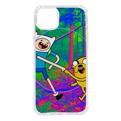 Jake And Finn Adventure Time Landscape Forest Saturation Iphone 14 Plus Tpu Uv Print Case by Sarkoni