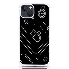 Coffee Background Iphone 13 Tpu Uv Print Case by Bedest