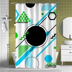 Geometric Shapes Background Shower Curtain 48  x 72  (Small)  Curtain(48  X 72 )