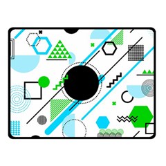 Geometric Shapes Background Two Sides Fleece Blanket (small) by Bedest