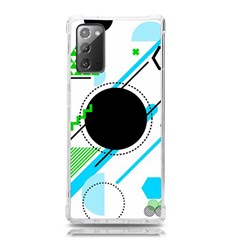 Geometric Shapes Background Samsung Galaxy Note 20 Tpu Uv Case by Bedest