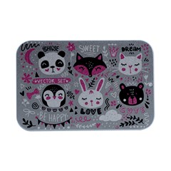 Big Set With Cute Cartoon Animals Bear Panda Bunny Penguin Cat Fox Open Lid Metal Box (silver)   by Bedest