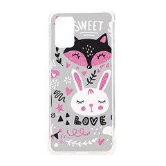 Big Set With Cute Cartoon Animals Bear Panda Bunny Penguin Cat Fox Samsung Galaxy S20plus 6 7 Inch Tpu Uv Case by Bedest