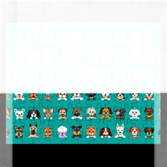 Different Type Vector Cartoon Dog Faces Rectangular Jigsaw Puzzl