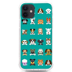 Different Type Vector Cartoon Dog Faces Iphone 12/12 Pro Tpu Uv Print Case by Bedest