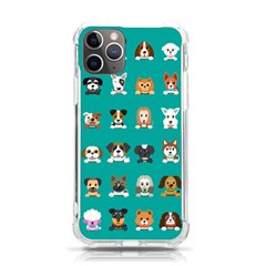 Different Type Vector Cartoon Dog Faces Iphone 11 Pro 5 8 Inch Tpu Uv Print Case by Bedest