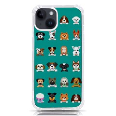 Different Type Vector Cartoon Dog Faces Iphone 14 Tpu Uv Print Case by Bedest