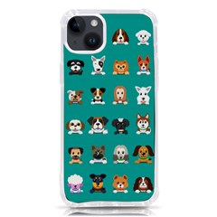 Different Type Vector Cartoon Dog Faces Iphone 14 Plus Tpu Uv Print Case by Bedest