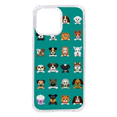 Different Type Vector Cartoon Dog Faces Iphone 14 Pro Max Tpu Uv Print Case by Bedest