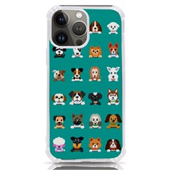 Different Type Vector Cartoon Dog Faces Iphone 13 Pro Max Tpu Uv Print Case by Bedest