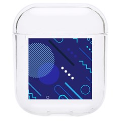 Classic Blue Background Abstract Style Hard Pc Airpods 1/2 Case