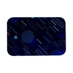 Classic Blue Background Abstract Style Open Lid Metal Box (silver)   by Bedest