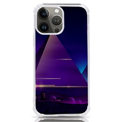 Egyptian Pyramids Night Landscape Cartoon Iphone 13 Pro Max Tpu Uv Print Case by Bedest