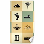 Egyptian Flat Style Icons Canvas 40  x 72  39.28 x69.23  Canvas - 1