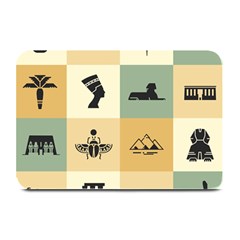 Egyptian Flat Style Icons Plate Mats by Bedest