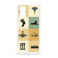 Egyptian Flat Style Icons Samsung Galaxy S20 6 2 Inch Tpu Uv Case by Bedest