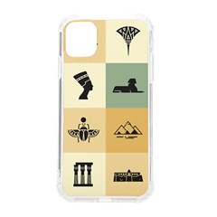 Egyptian Flat Style Icons Iphone 11 Tpu Uv Print Case by Bedest