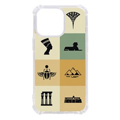 Egyptian Flat Style Icons Iphone 13 Pro Tpu Uv Print Case by Bedest