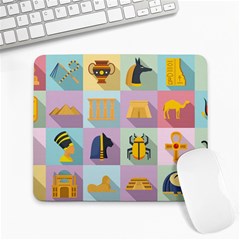 Egypt Icons Set Flat Style Large Mousepad by Bedest