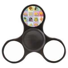 Egypt Icons Set Flat Style Finger Spinner by Bedest