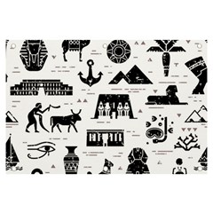 Dark Seamless Pattern Symbols Landmarks Signs Egypt Banner And Sign 6  X 4  by Bedest