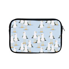 Cute Seagulls Seamless Pattern Light Blue Background Apple Macbook Pro 13  Zipper Case