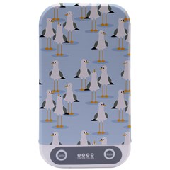 Cute Seagulls Seamless Pattern Light Blue Background Sterilizers by Bedest