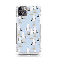 Cute Seagulls Seamless Pattern Light Blue Background Iphone 11 Pro 5 8 Inch Tpu Uv Print Case by Bedest