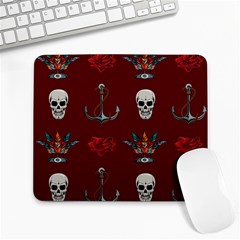 Tattoo Old School Background Pattern Large Mousepad by Bedest