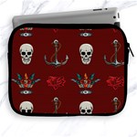 Tattoo Old School Background Pattern Apple iPad 2/3/4 Zipper Cases Front